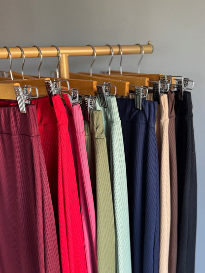 Pollera morley con tajo