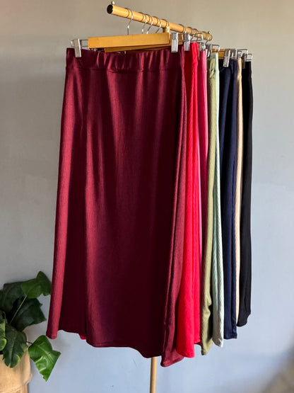 Pollera morley con tajo