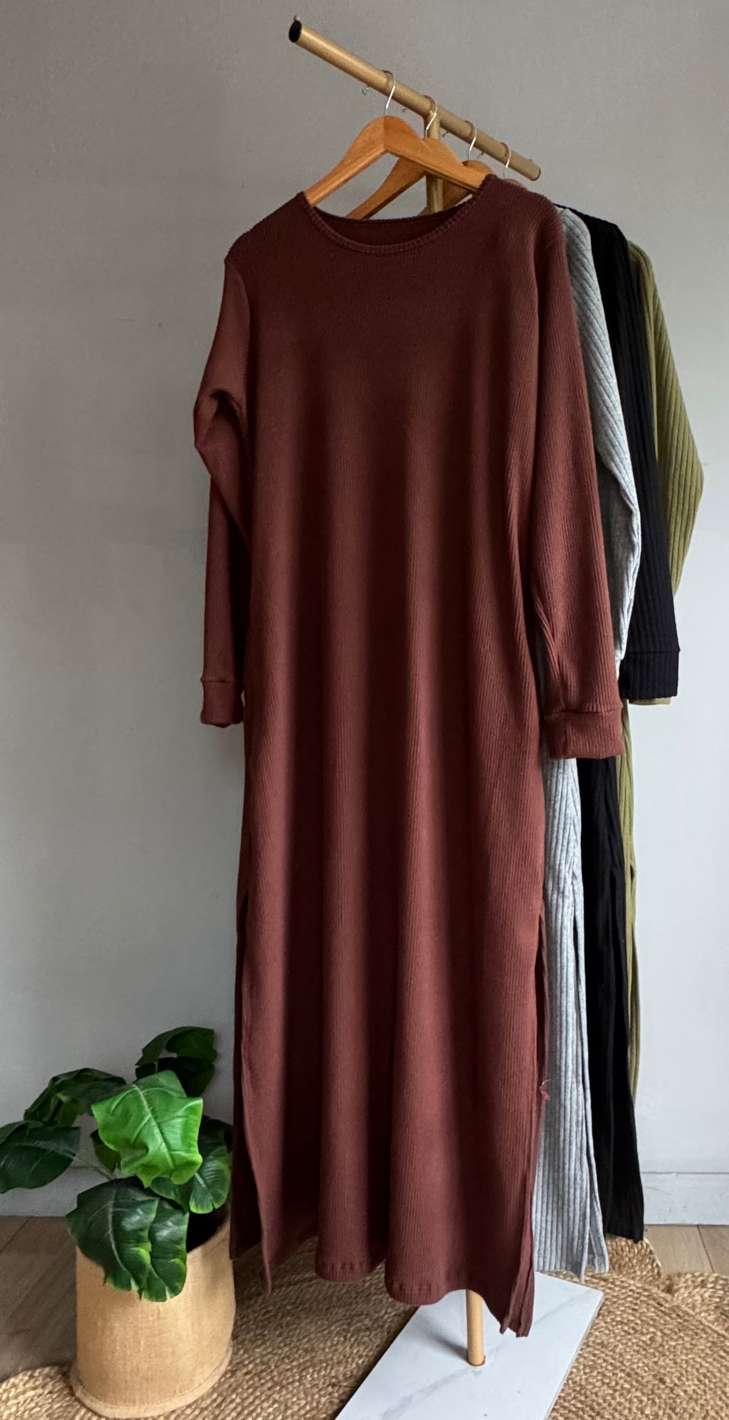 Vestido morley grueso