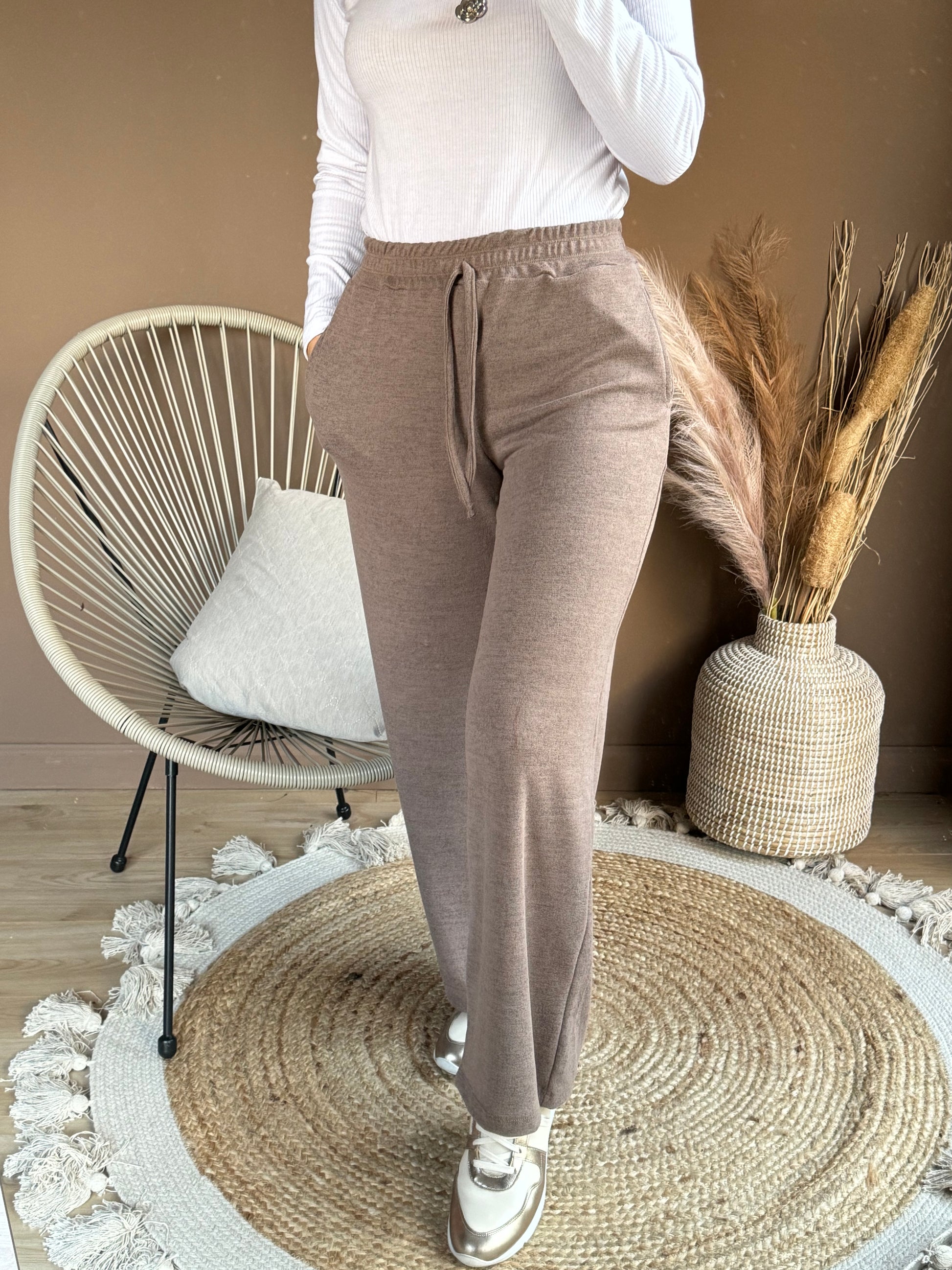 Lanilla Morley Pantalon Lanilla Negro Babucha Pantalon De Lanilla