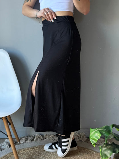 Pollera morley con tajo